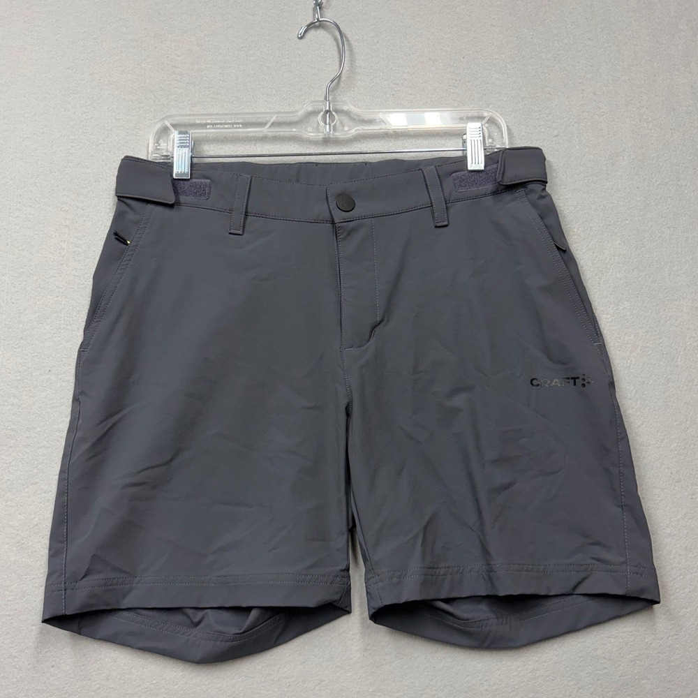 Craft Sportswear Shorts Women M Gray Performance Hiking Cycling Active Stretch